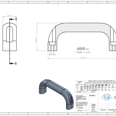 Alüminyum Döküm Kulp